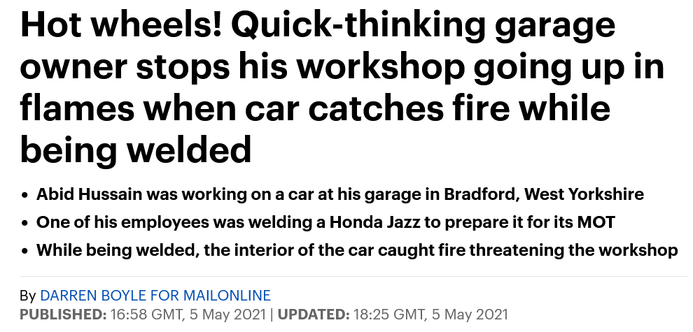Screenshot 2023 01 19 At 12 28 47 Quick Thinking Bradford Garage Owner Stops His Workshop Catching Fire