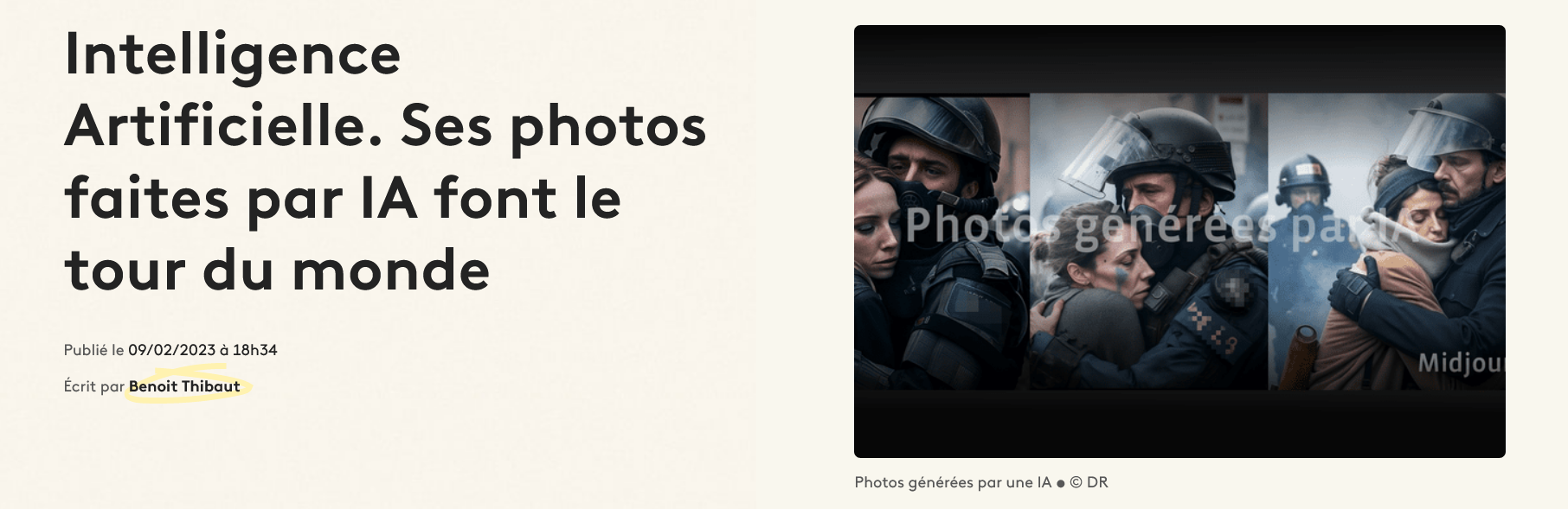 Screenshot 2023 02 10 At 14 28 19 Intelligence Artificielle. Ses Photos Faites Par Ia Font Le Tour Du Monde