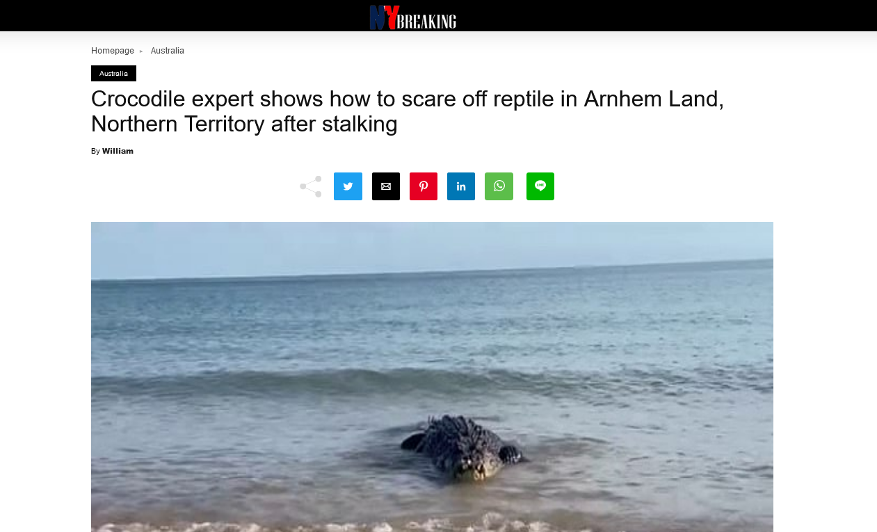 Screenshot 2023 04 19 At 16 20 53 Crocodile Expert Shows How To Scare Off Reptile In Arnhem Land Northern Territory After Stalking