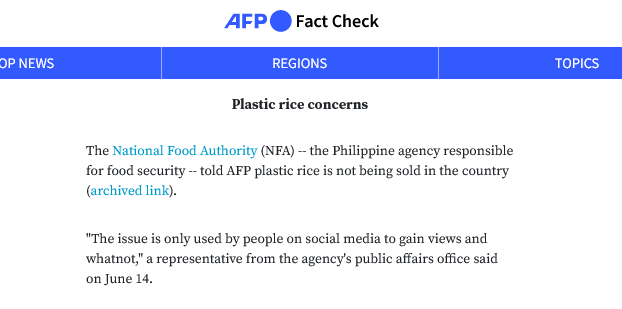 Screenshot 2023 07 03 At 15 24 45 Video Shows The Production Of Fortified Rice Not Plastic Grain
