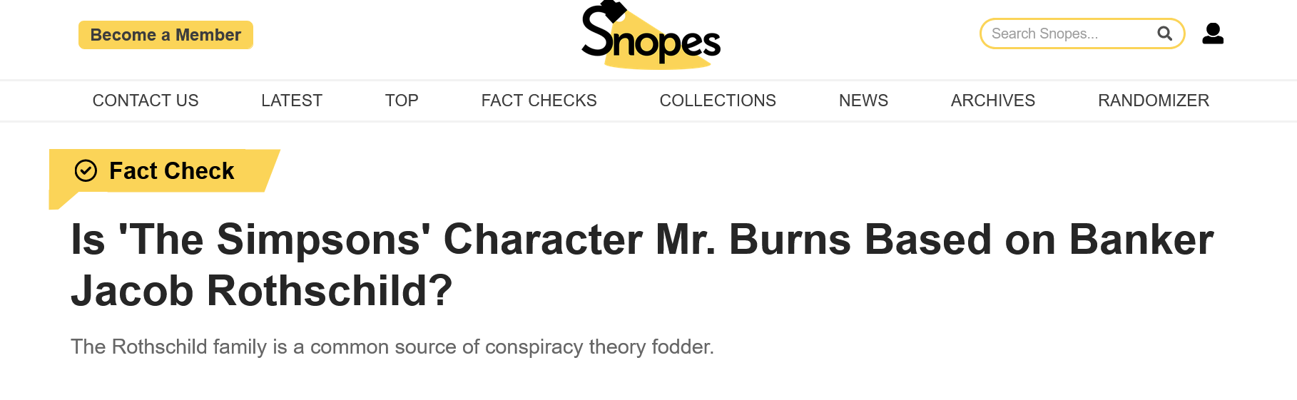 Screenshot 2023 09 08 At 18 29 37 Is The Simpsons Character Mr. Burns Based On Banker Jacob Rothschild