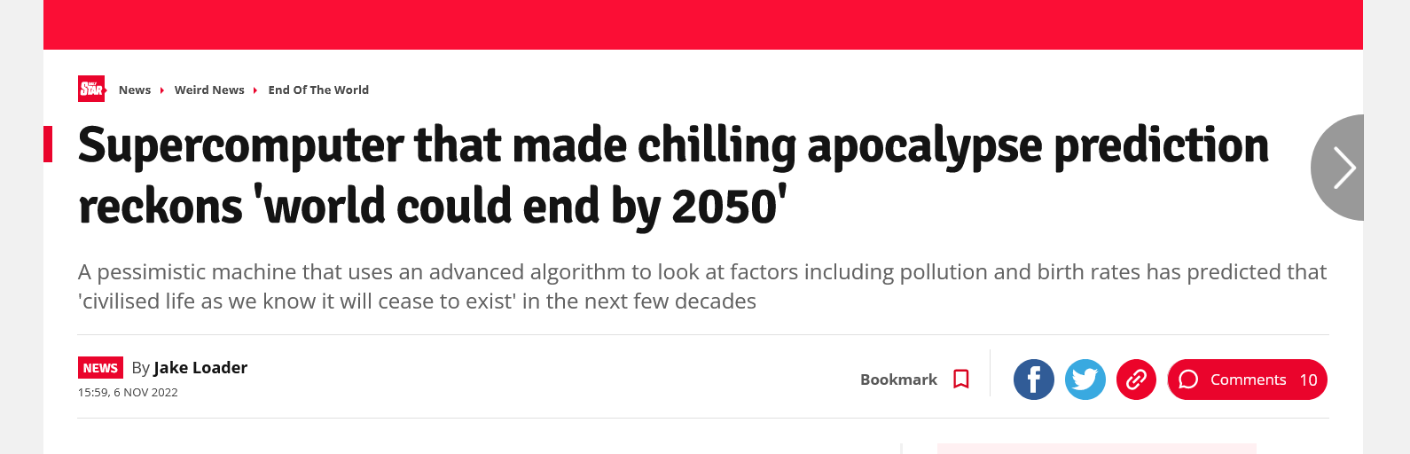 Крах человечества произойдет к 2050 году