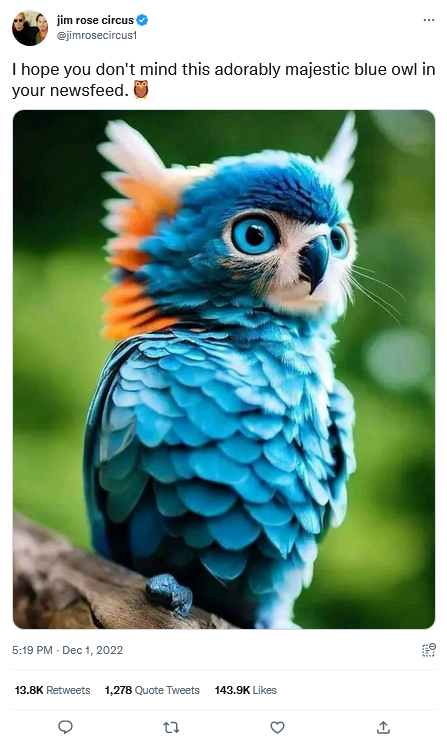 голубоглазая сова