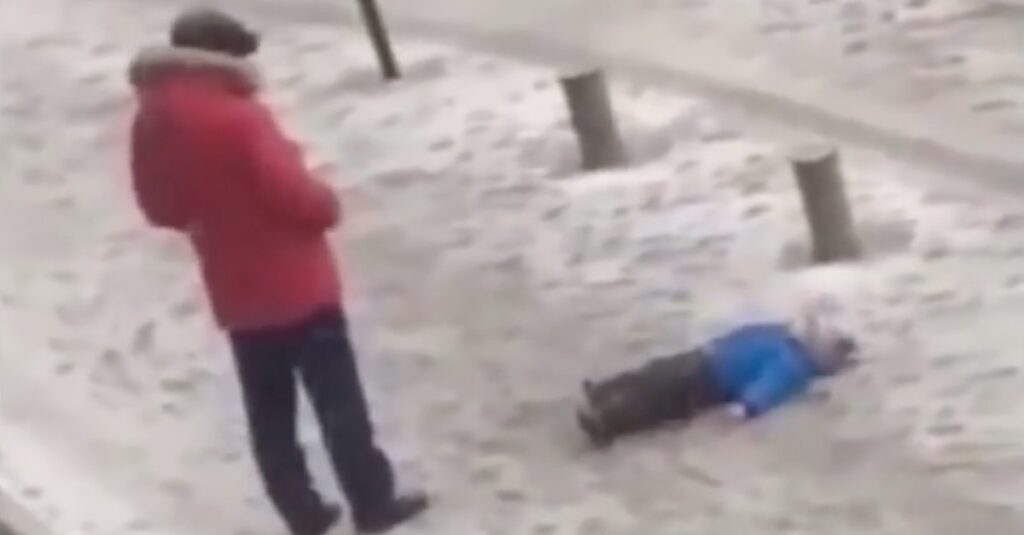Man Kicks Child