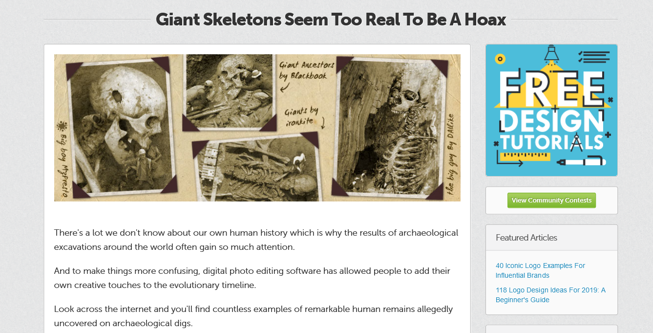 giant skeletons seem too real to be a hoax