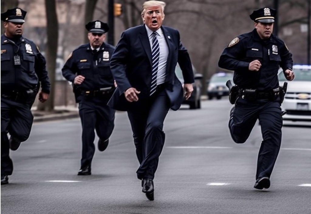 В сети опубликовали фото ареста Дональда Трампа