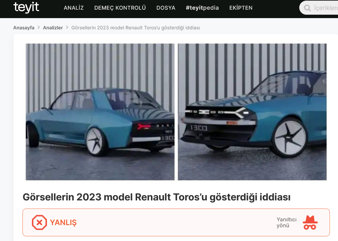 В Турции анонсировали обновленную модель Renault Toros