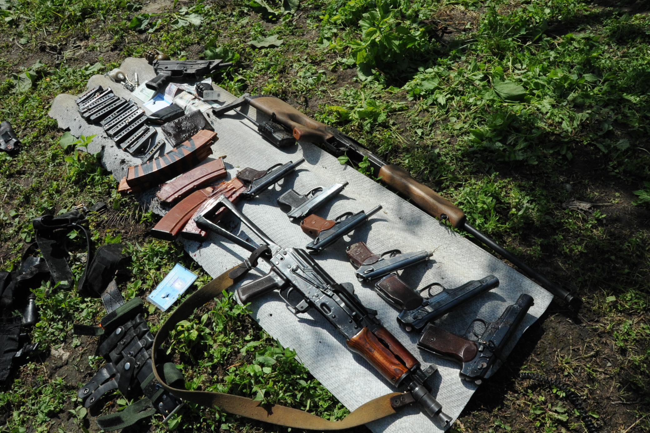 В Курской области найдены схроны с оружием диверсантов