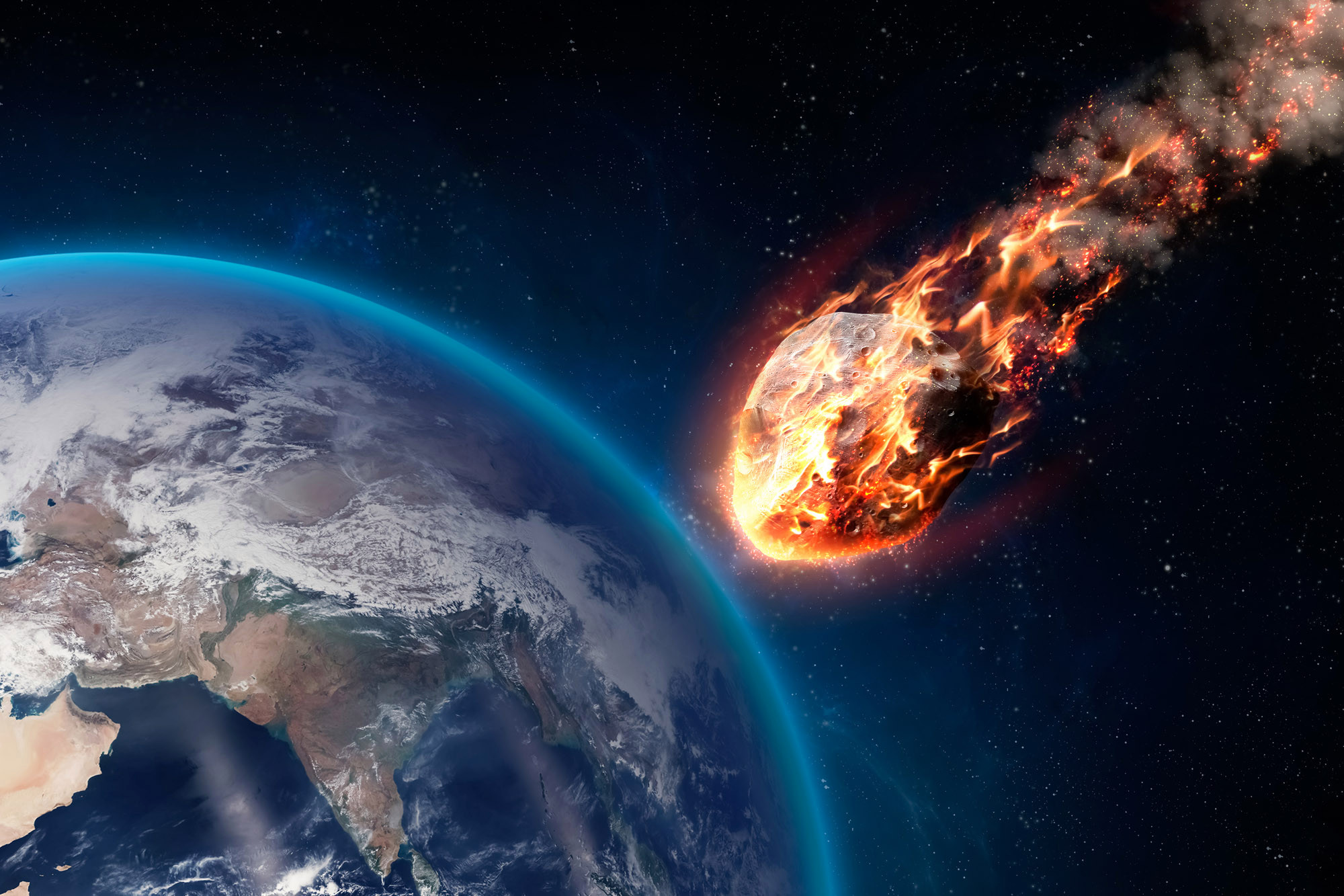 Asteroid Earth Meteor Meteorite Space 1565233