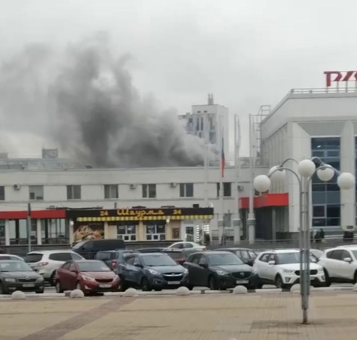 В Нижнем Новгороде горит Московский вокзал