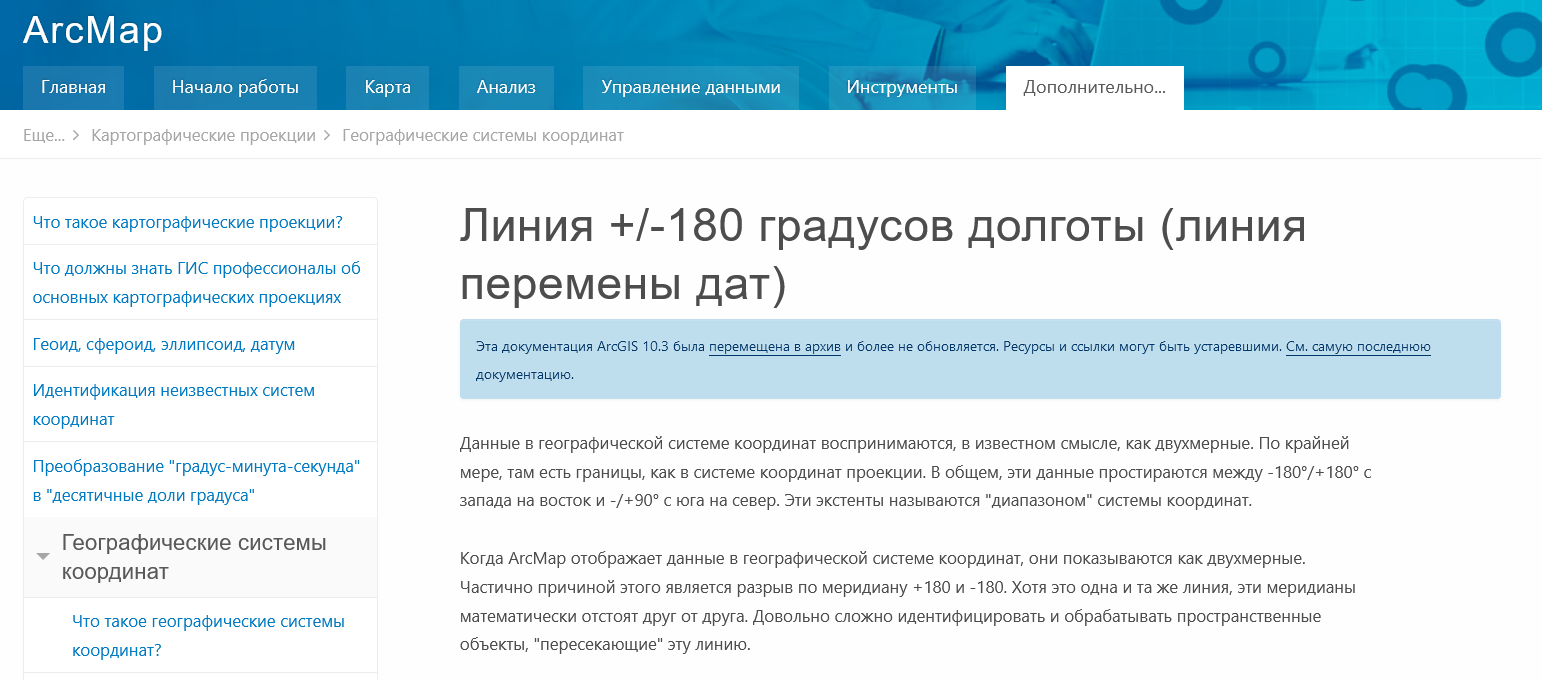 Screenshot 2023 10 26 At 16 10 22 Linija   180 Gradusov Dolgoty Linija Peremeny Dat Spravka Arcgis For Desktop
