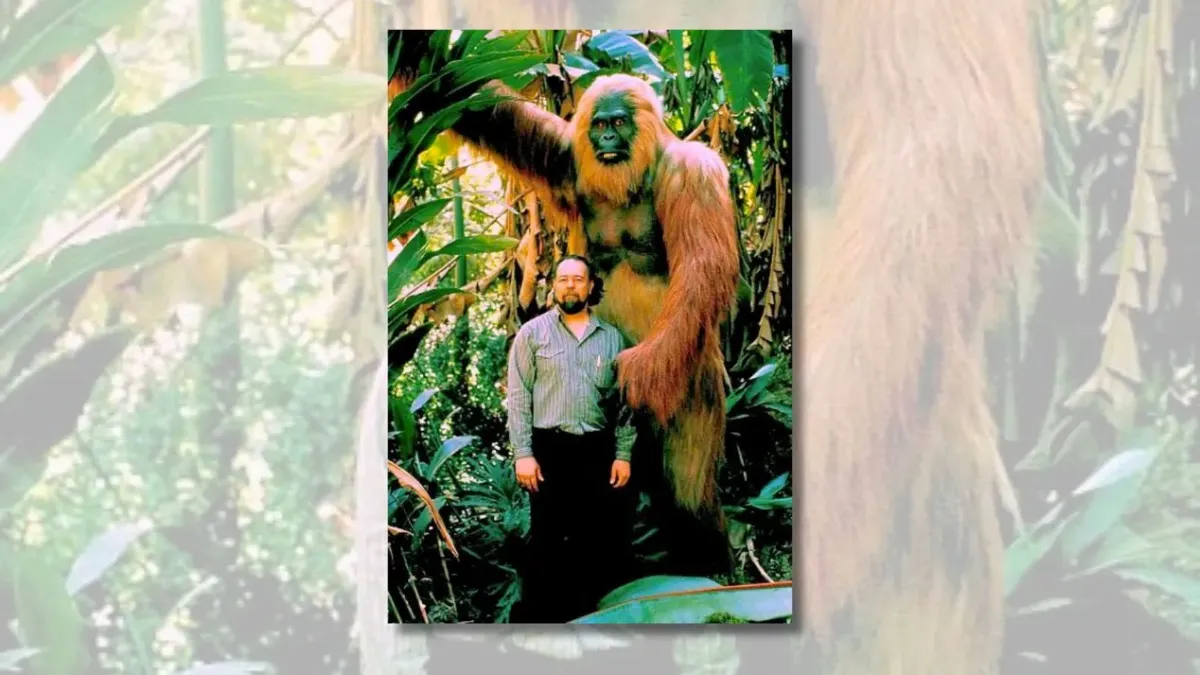 Фотограф запечатлел представителя древнего рода обезьян — гигантопитека