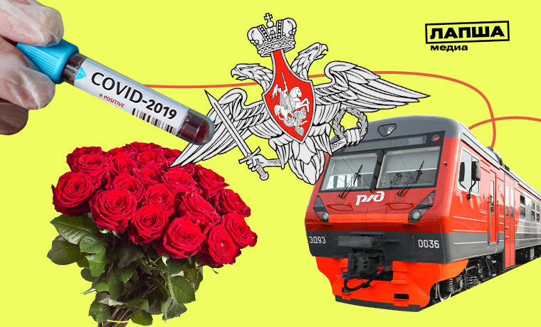 Заражение коронавирусом через букеты цветов, взлом сайта Минобороны РФ и горящий поезд в Казани