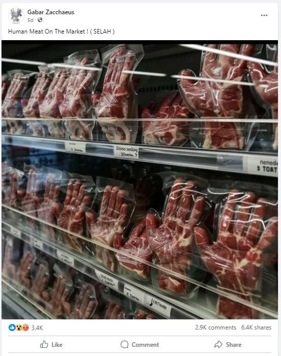 Жуткая реальность: человеческое мясо на рынке