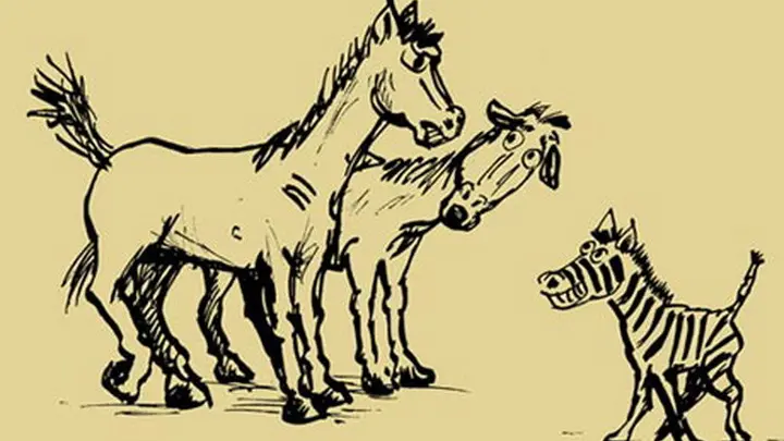 комическая иллюстрация случая кобылы лорда Мортона
