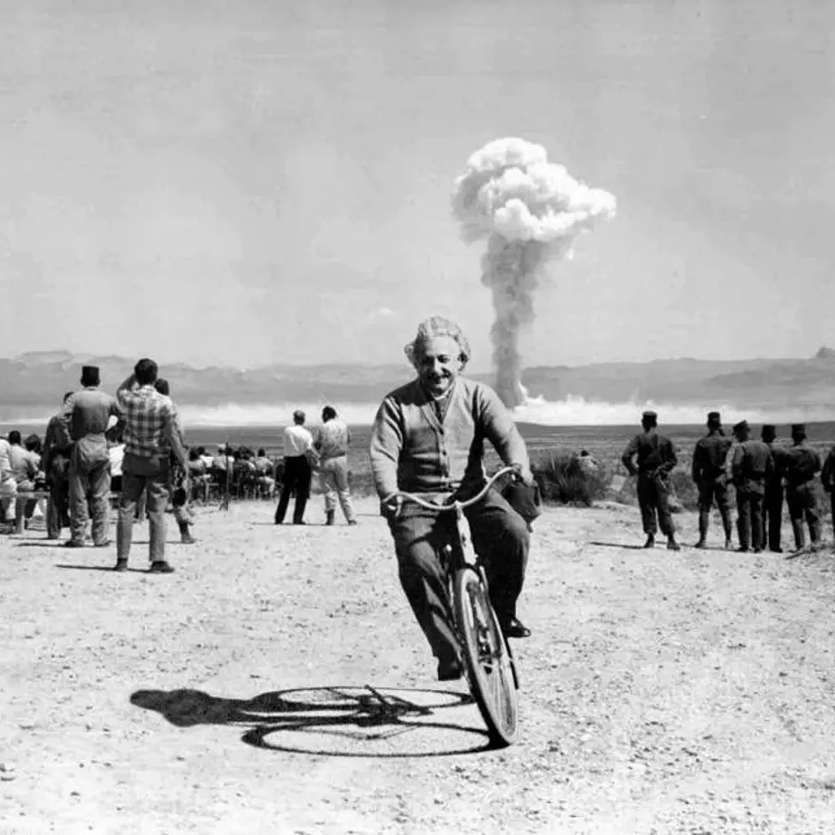 Einstein On A Bike
